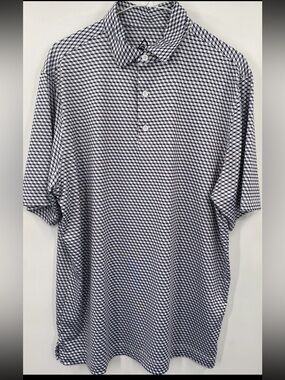 Deolax Golf Geometric Men’s Polo Shirt Size Large